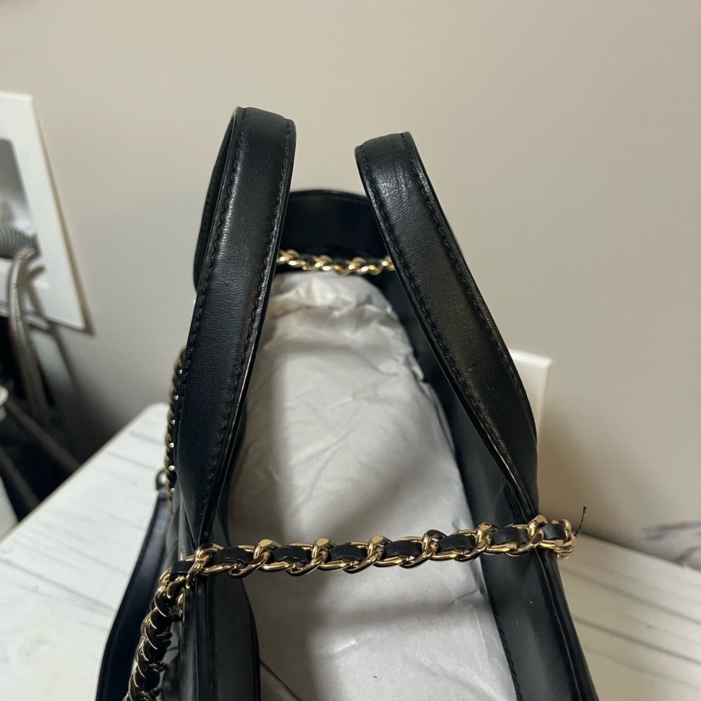 Michael Kors Black Quilted Chain Tote - Picture 7 of 8